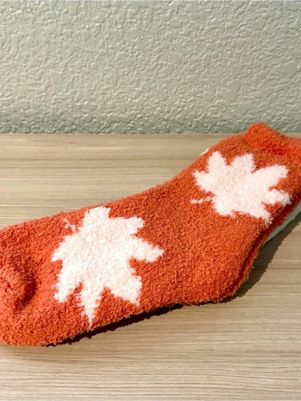 Cozy Strawberry Shortcake Print Fuzzy Ankle Socks - Cream 2 pairs